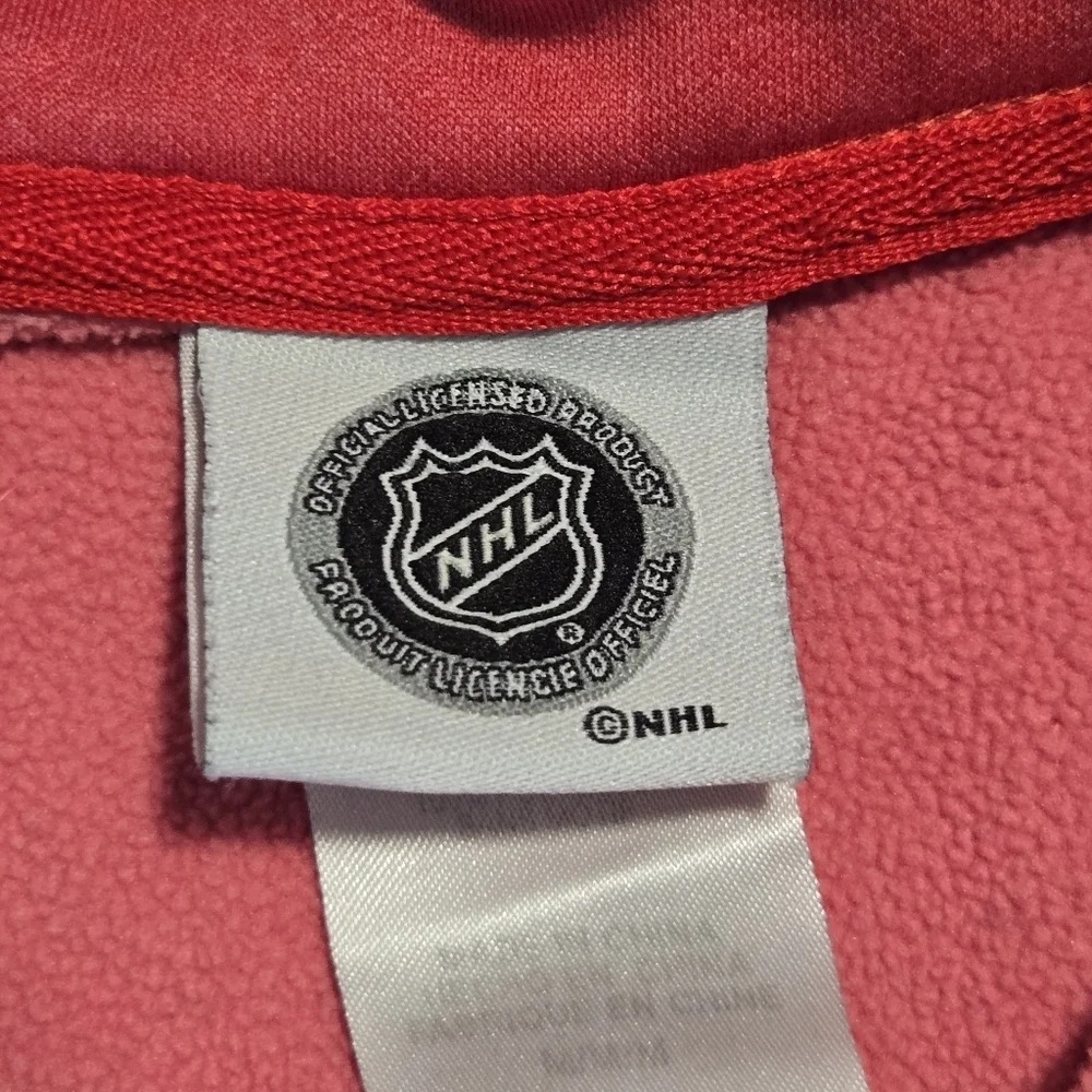NHL Official Mens Chicago Blackhawks Hockey Quarter Zip Pullover Medium